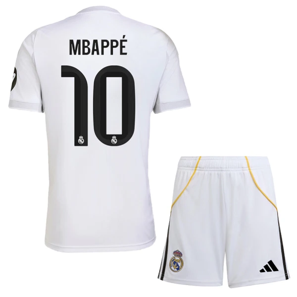 Real Madrid Kylian Mbappé 10 Hjemmetrøye Barn 2025/2026 Real Madrid Kylian Mbappé 10 Hjemmetrøye Barn 2025/2026