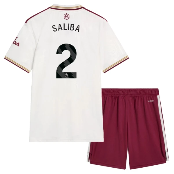 Arsenal Saliba 2 Tredjetrøye Barn 2025/2026