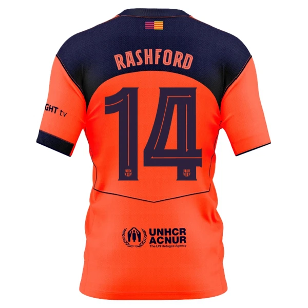 FC Barcelona Marcus Rashford 14 Tredjetrøye 2025/2026