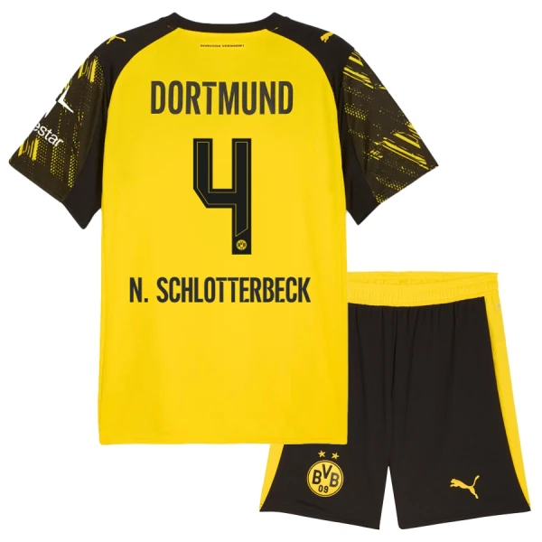 Borussia Dortmund N. Schlotterbeck 4 Hjemmetrøye Barn 2025/2026
