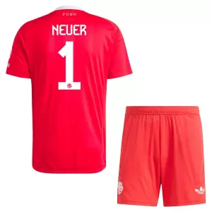 FC Bayern München Manuel Neuer 1 Målvakt Trøye Barn 2025/2026 Rød FC Bayern München Manuel Neuer 1 Målvakt Trøye Barn 2025/2026 Rød
