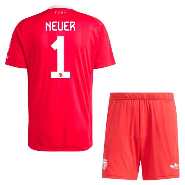 FC Bayern München Manuel Neuer 1 Målvakt Trøye Barn 2025/2026 Rød
