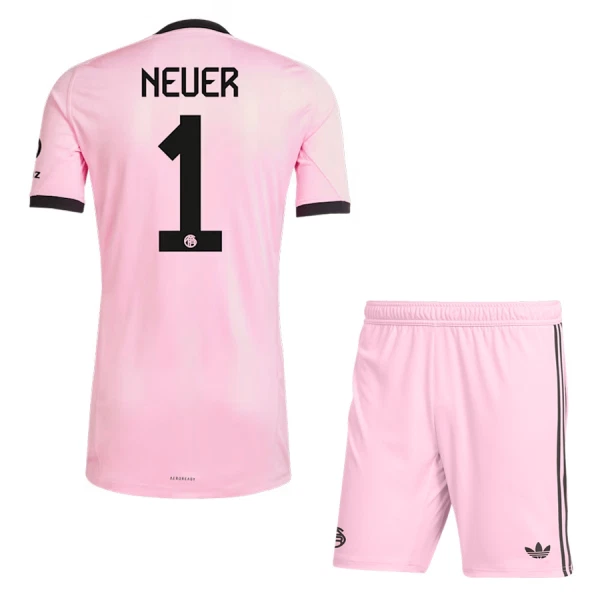 FC Bayern München Manuel Neuer 1 Målvakt Trøye Barn 2025/2026 Rosa