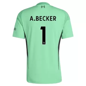 Liverpool Alisson Becker 1 Målvakt Trøye 2025/2026 Grønn Liverpool Alisson Becker 1 Målvakt Trøye 2025/2026 Grønn