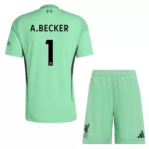 Liverpool Alisson Becker 1 Målvakt Trøye Barn 2025/2026 Grønn Liverpool Alisson Becker 1 Målvakt Trøye Barn 2025/2026 Grønn