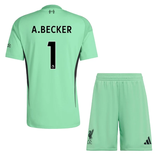 Liverpool Alisson Becker 1 Målvakt Trøye Barn 2025/2026 Grønn