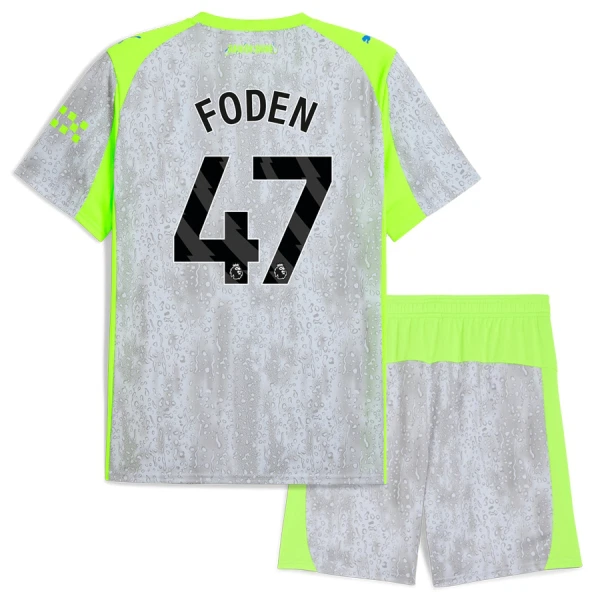 Manchester City Phil Foden 47 Tredjetrøye Barn 2025/2026