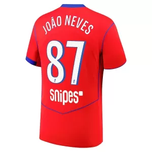 Paris Saint-Germain Joao Neves 87 Tredjetrøye 2025/2026 Paris Saint-Germain Joao Neves 87 Tredjetrøye 2025/2026
