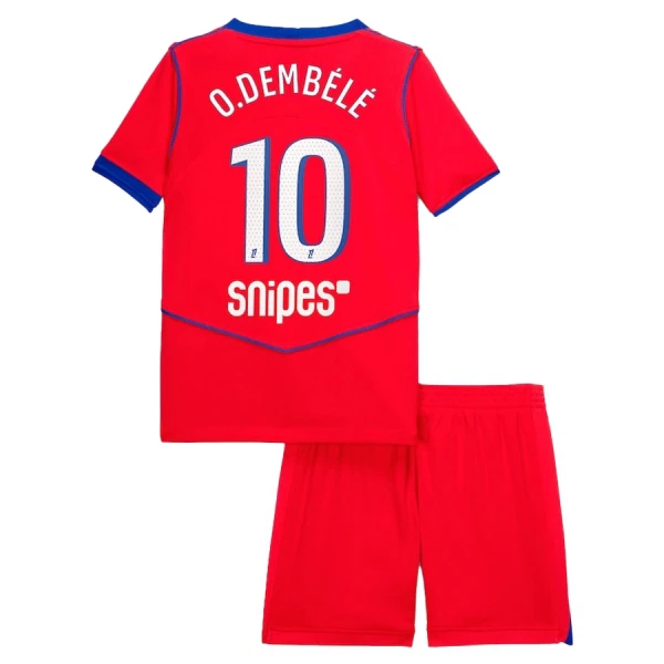 Paris Saint-Germain Ousmane Dembélé 10 Tredjetrøye Barn 2025/2026 Paris Saint-Germain Ousmane Dembélé 10 Tredjetrøye Barn 2025/2026