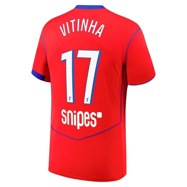 Paris Saint-Germain Vitinha 17 Tredjetrøye 2025/2026 Paris Saint-Germain Vitinha 17 Tredjetrøye 2025/2026