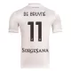 SSC Napoli Kevin De Bruyne 11 Bortetrøye 2025/2026