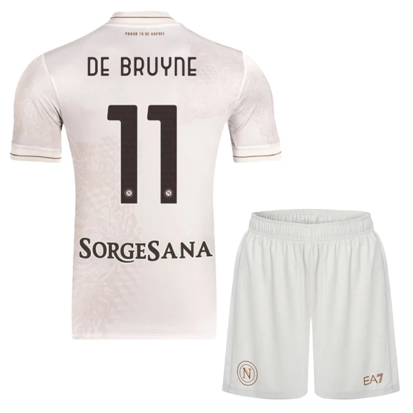 SSC Napoli Kevin De Bruyne 11 Bortetrøye Barn 2025/2026