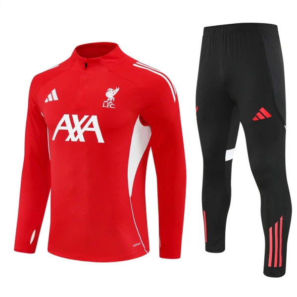 Liverpool Trenings Collegegenser Set 2025/2026 Rød