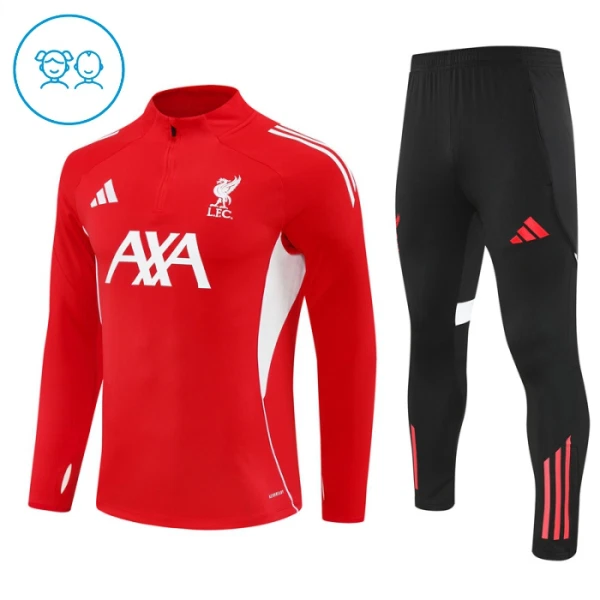 Liverpool Trenings Collegegenser Set Barn 2025/2026 Rød