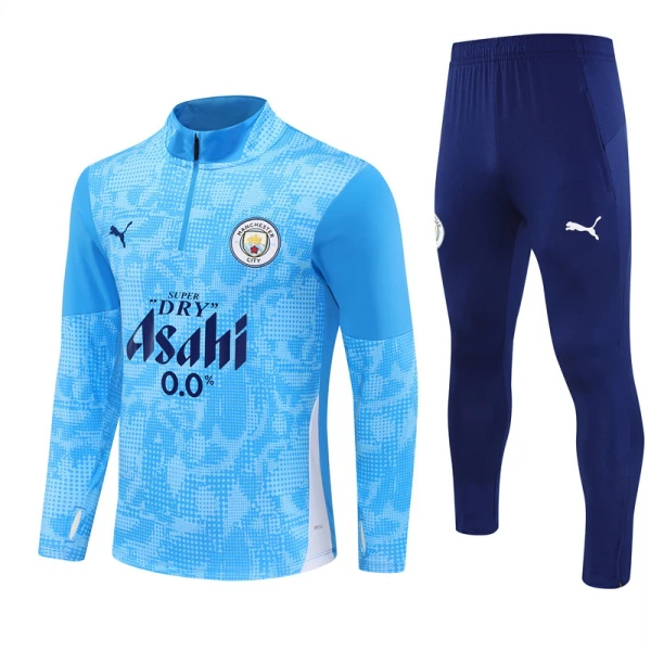 Manchester City Trenings Collegegenser Set 2025/2026 Blå