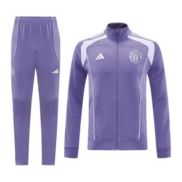 Manchester United Treningsjakkedresser 2025/2026 Lilla