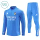 Real Madrid Trenings Collegegenser Set Barn 2025/2026 Blå