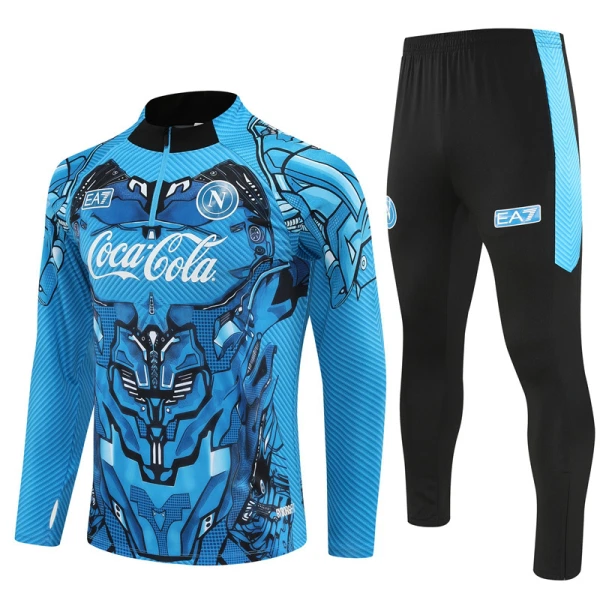 SSC Napoli Trenings Collegegenser Set 2025/2026 Blå
