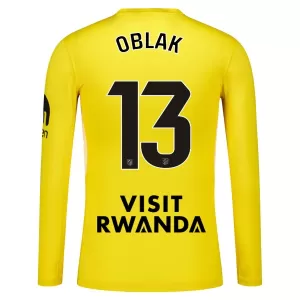 Atlético Madrid Jan Oblak 13 Målvakt Trøye 2025/2026 Langermet Gul Atlético Madrid Jan Oblak 13 Målvakt Trøye 2025/2026 Langermet Gul
