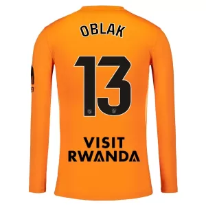 Atlético Madrid Jan Oblak 13 Målvakt Trøye 2025/2026 Langermet Oransje Atlético Madrid Jan Oblak 13 Målvakt Trøye 2025/2026 Langermet Oransje