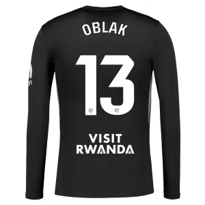 Atlético Madrid Jan Oblak 13 Målvakt Trøye 2025/2026 Langermet Svart Atlético Madrid Jan Oblak 13 Målvakt Trøye 2025/2026 Langermet Svart