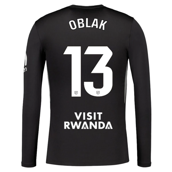 Atlético Madrid Jan Oblak 13 Målvakt Trøye 2025/2026 Langermet Svart Atlético Madrid Jan Oblak 13 Målvakt Trøye 2025/2026 Langermet Svart