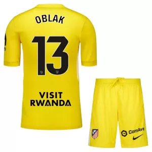 Atlético Madrid Jan Oblak 13 Målvakt Trøye Barn 2025/2026 Gul Atlético Madrid Jan Oblak 13 Målvakt Trøye Barn 2025/2026 Gul