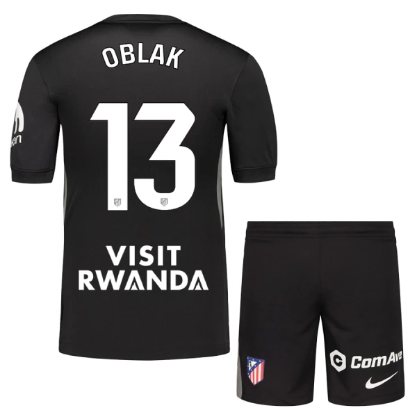 Atlético Madrid Jan Oblak 13 Målvakt Trøye Barn 2025/2026 Svart