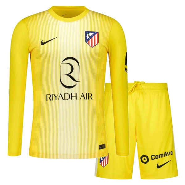 Atlético Madrid Målvakt Trøye Barn 2025/2026 Langermet Gul