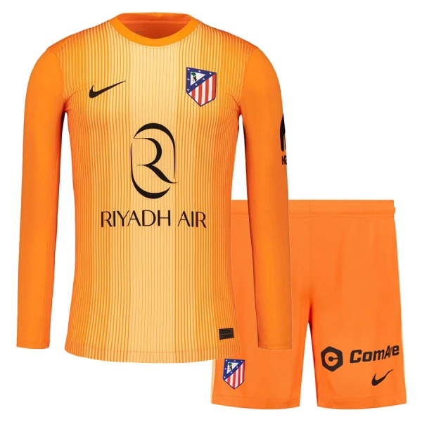 Atlético Madrid Målvakt Trøye Barn 2025/2026 Langermet Oransje Atlético Madrid Målvakt Trøye Barn 2025/2026 Langermet Oransje