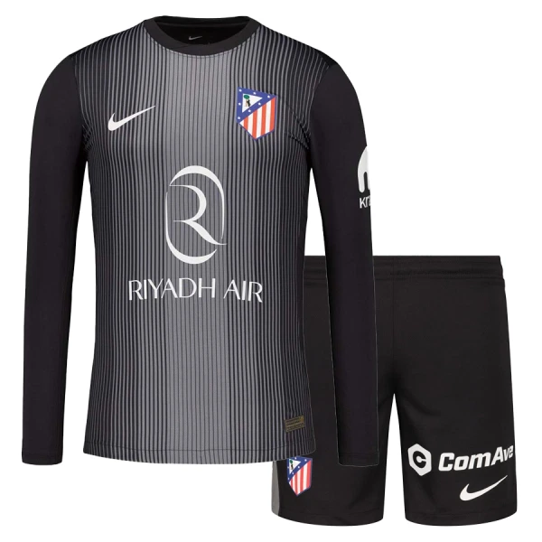 Atlético Madrid Målvakt Trøye Barn 2025/2026 Langermet Svart