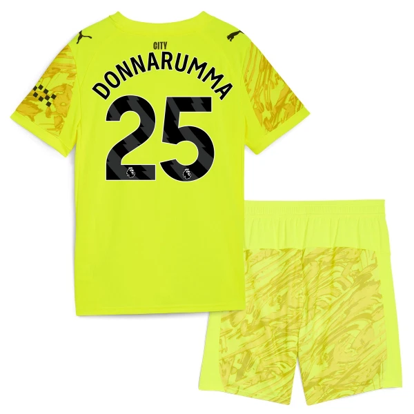 Manchester City Gianluigi Donnarumma 25 Målvakt Trøye Barn 2025/2026 Gul