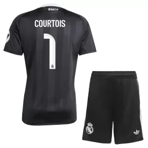 Real Madrid Thibaut Courtois 1 Målvakt Trøye Barn 2025/2026 Svart