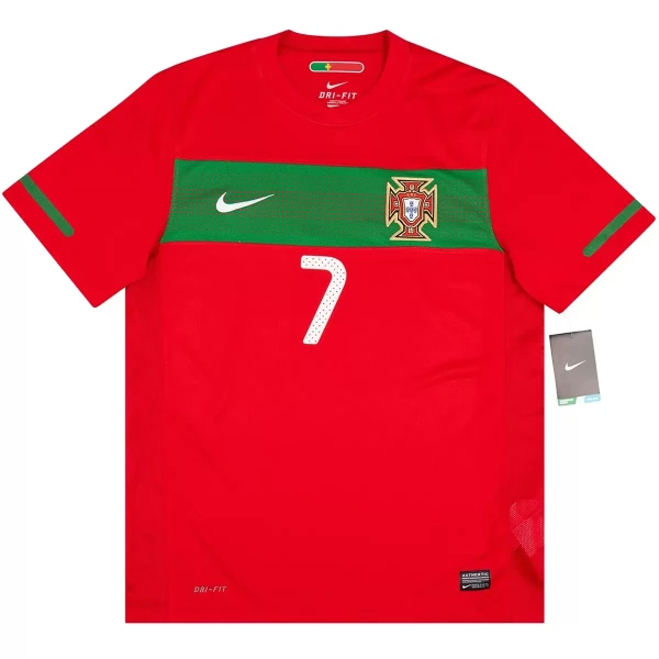 Portugal Cristiano Ronaldo 7 2010 Hjemmetrøye Retro