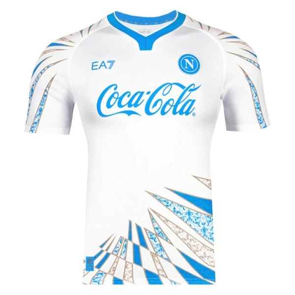 SSC Napoli Pre-Match Trøye 2025/2026 Hvit SSC Napoli Pre-Match Trøye 2025/2026 Hvit