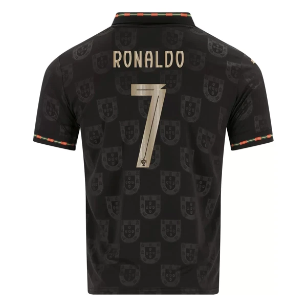 Portugal Black Panther Cristiano Ronaldo 7 Trøye 2025/2026 Spesiell