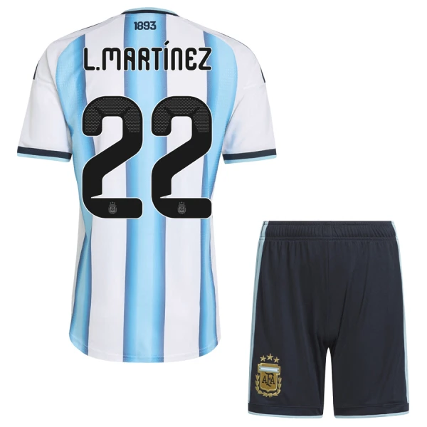 Argentina Lautaro Martínez 22 Hjemmetrøye Barn VM 2026