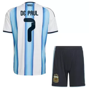 Argentina Rodrigo de Paul 7 Hjemmetrøye Barn VM 2026