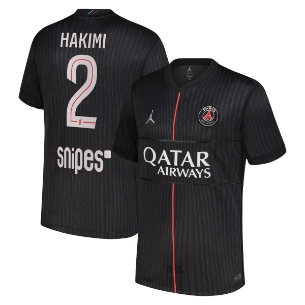 Paris Saint-Germain Achraf Hakimi 2 Fjerde trøye Jordan 2025/2026 Paris Saint-Germain Achraf Hakimi 2 Fjerde trøye Jordan 2025/2026