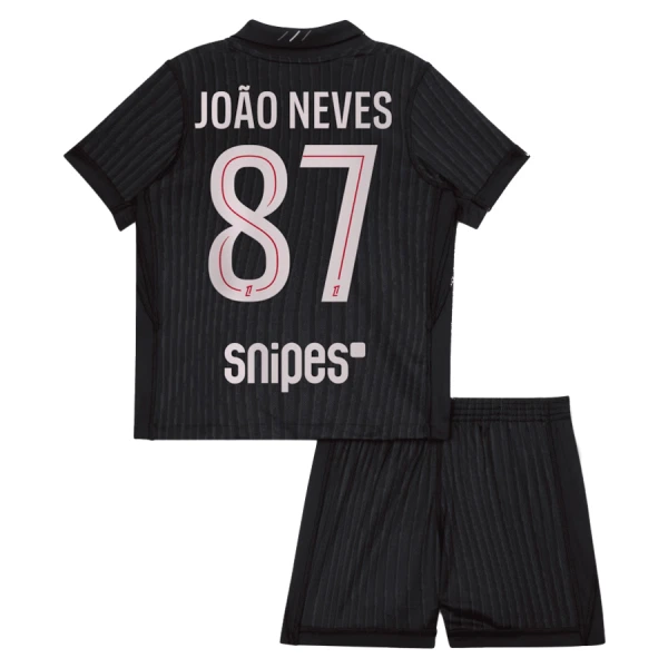 Paris Saint-Germain Joao Neves 87 Fjerde trøye Barn Jordan 2025/2026