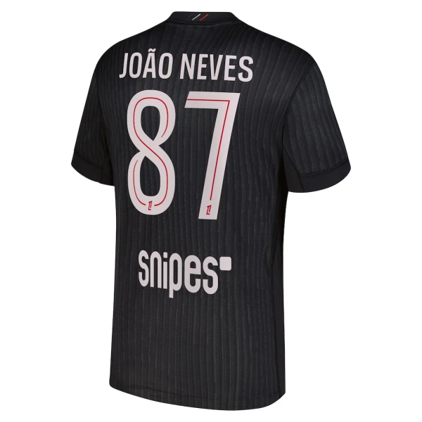 Paris Saint-Germain Joao Neves 87 Fjerde trøye Jordan 2025/2026