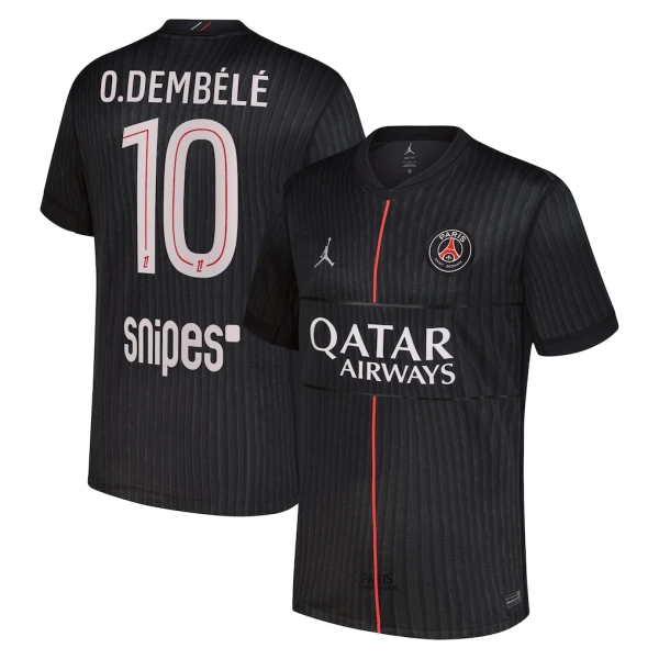 Paris Saint-Germain Ousmane Dembélé 10 Fjerde trøye Jordan 2025/2026