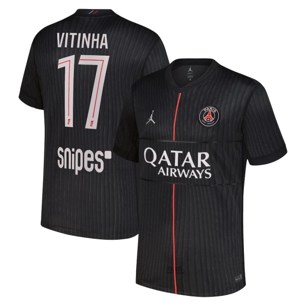 Paris Saint-Germain Vitinha 17 Fjerde trøye Jordan 2025/2026