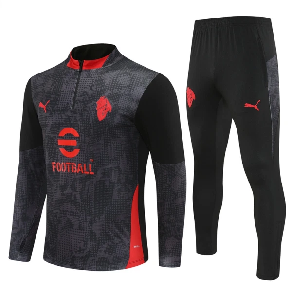 AC Milan Trenings Collegegenser Set 2025/2026 Svart AC Milan Trenings Collegegenser Set 2025/2026 Svart