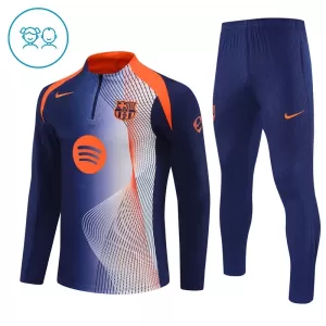 FC Barcelona Trenings Collegegenser Set Barn 2025/2026 Blå