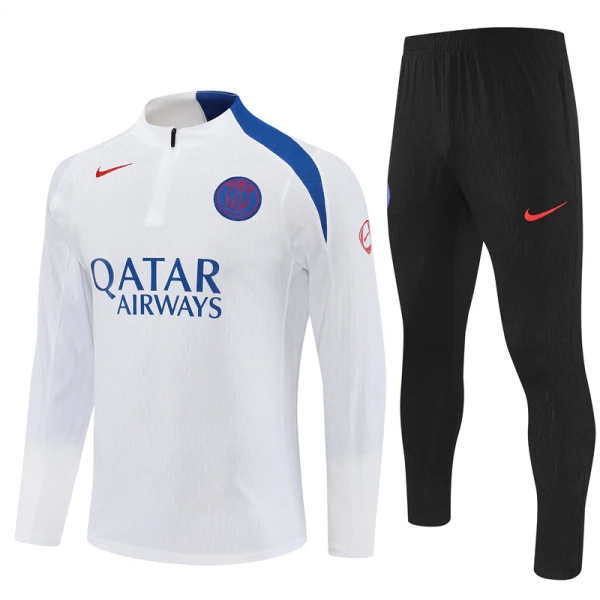 Paris Saint-Germain Trenings Collegegenser Set 2025/2026 Hvit Paris Saint-Germain Trenings Collegegenser Set 2025/2026 Hvit
