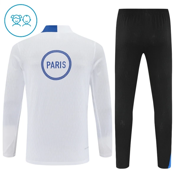 Paris Saint-Germain Trenings Collegegenser Set Barn 2025/2026 Hvit