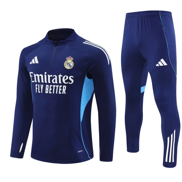 Real Madrid Trenings Collegegenser Set 2025/2026 Navy