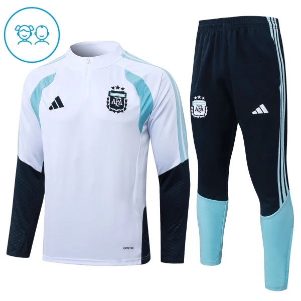 Argentina Trenings Collegegenser Set Barn 2026/2027 Hvit