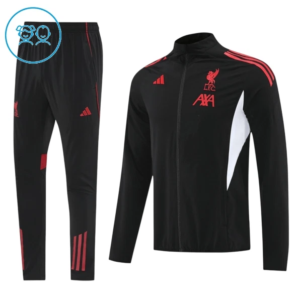 Liverpool Treningsjakkedresser Barn 2025/2026 Svart